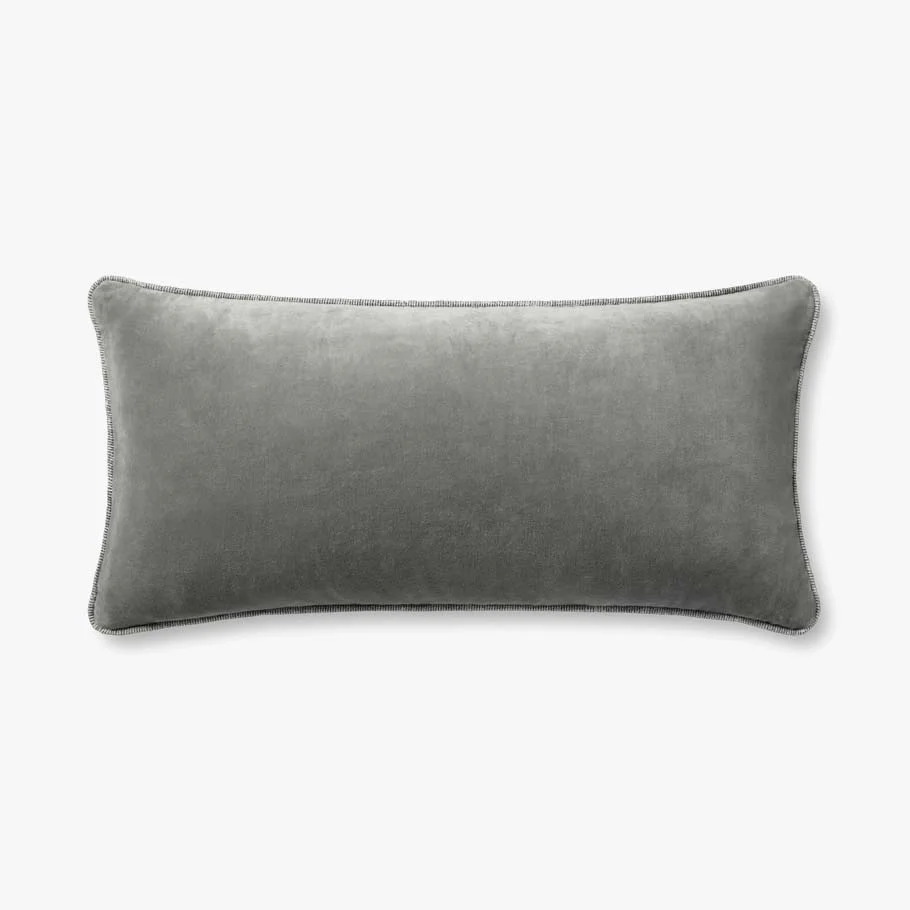 Velvet Touch Gray Pillow