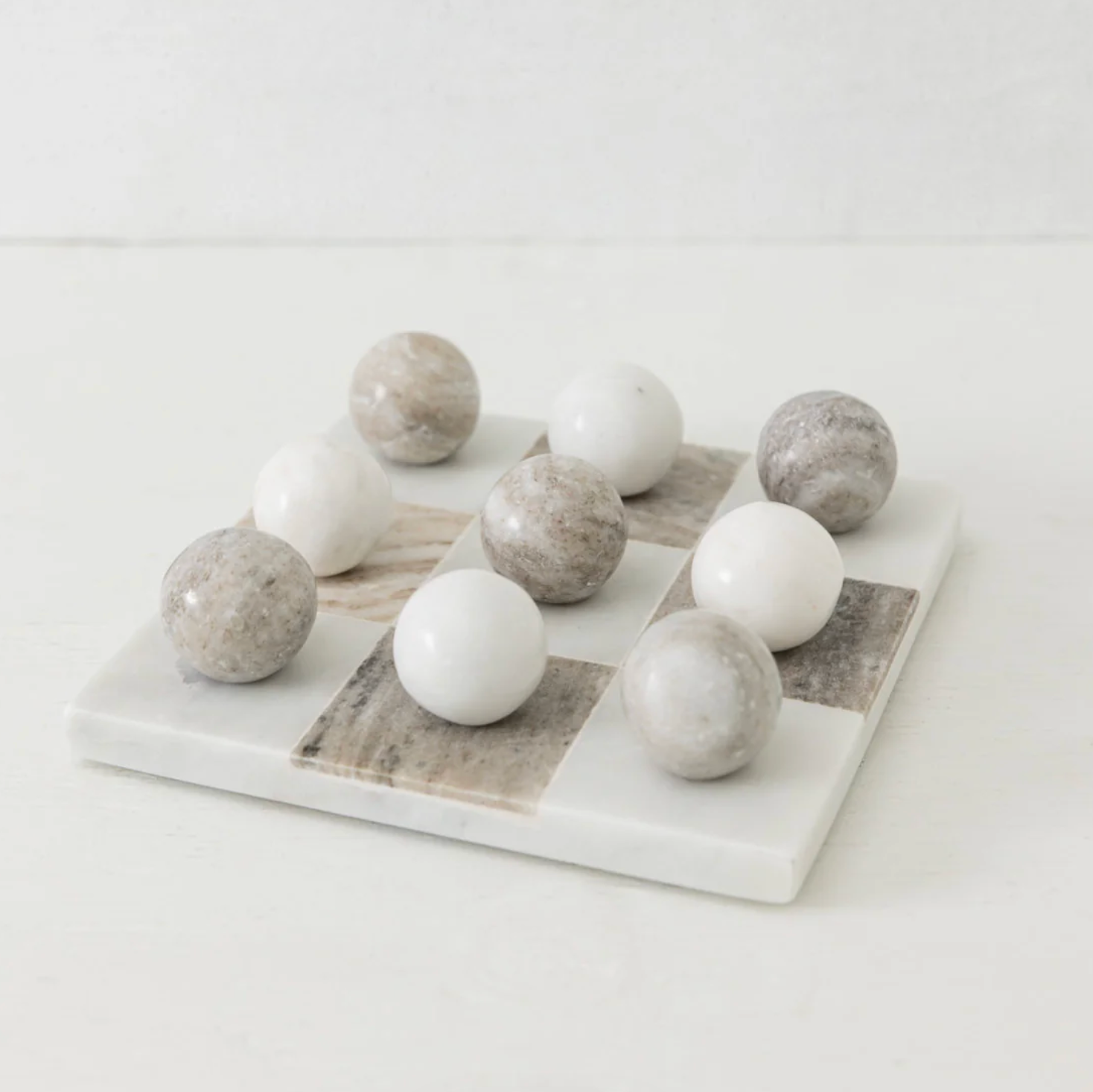 Marble Tic-Tac-Toe Board