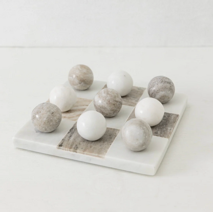 Marble Tic-Tac-Toe Board