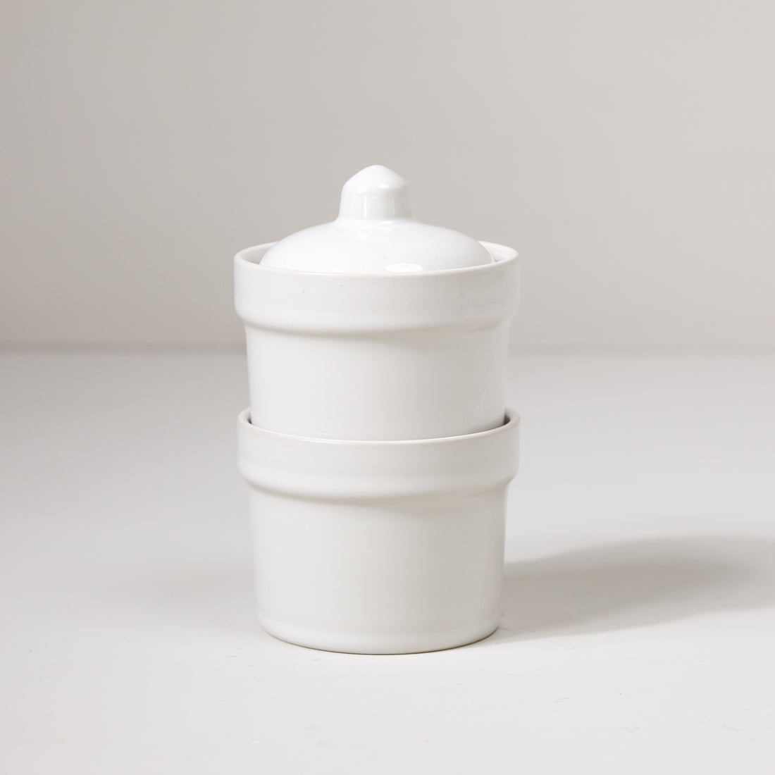 White Stackable Pinch Pots