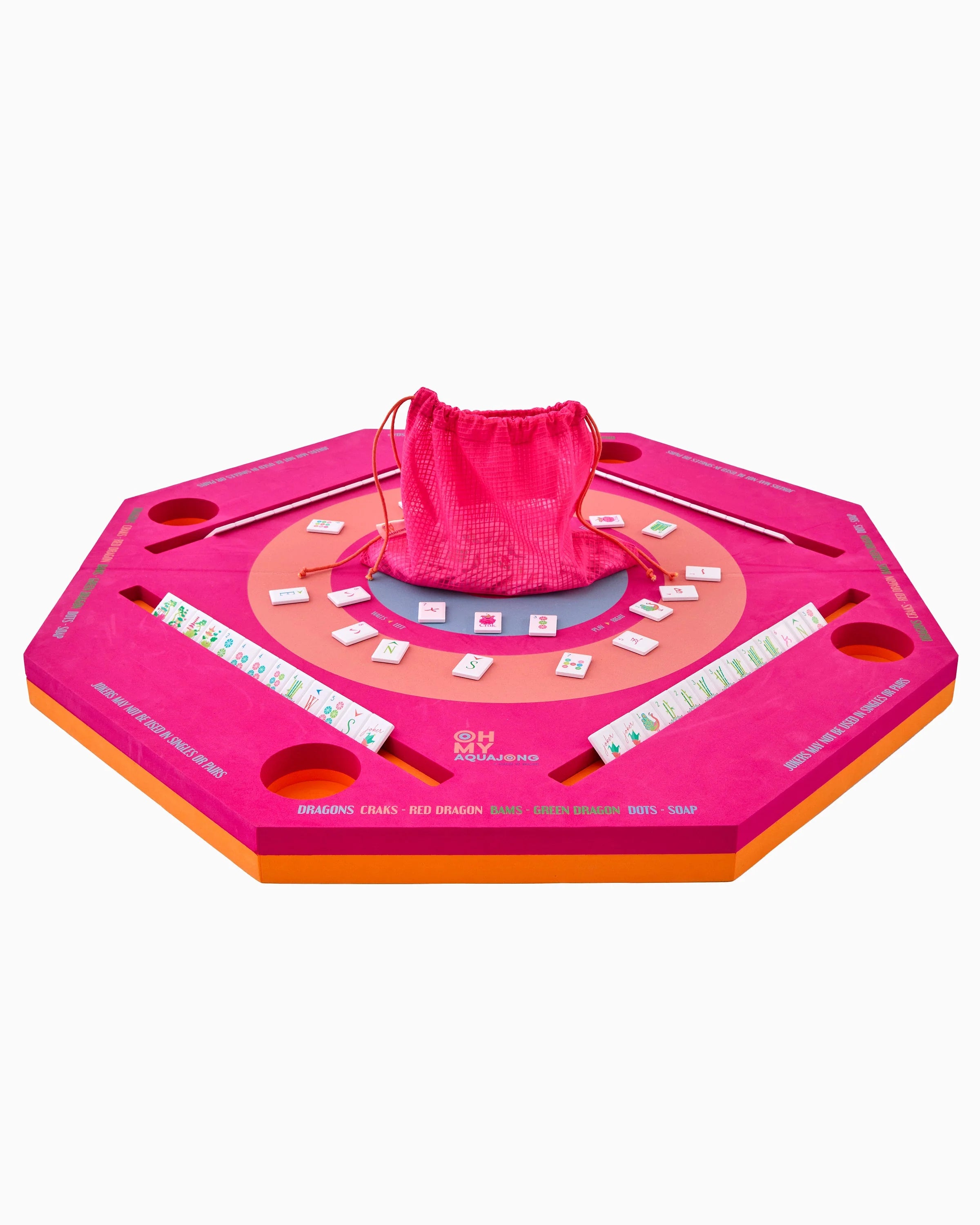 Pink Aqua Jong Pool Mat