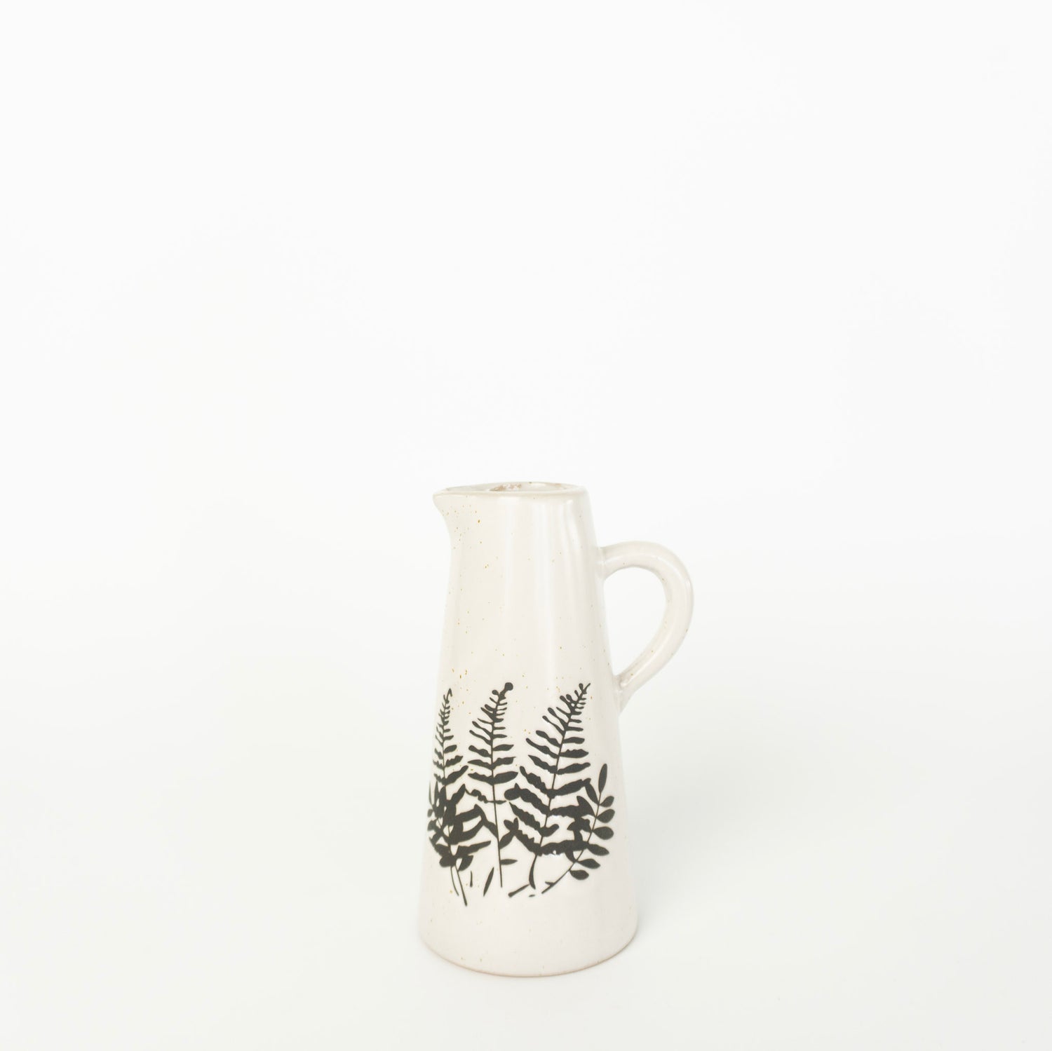 Black/White Fern Pattern Pitcher