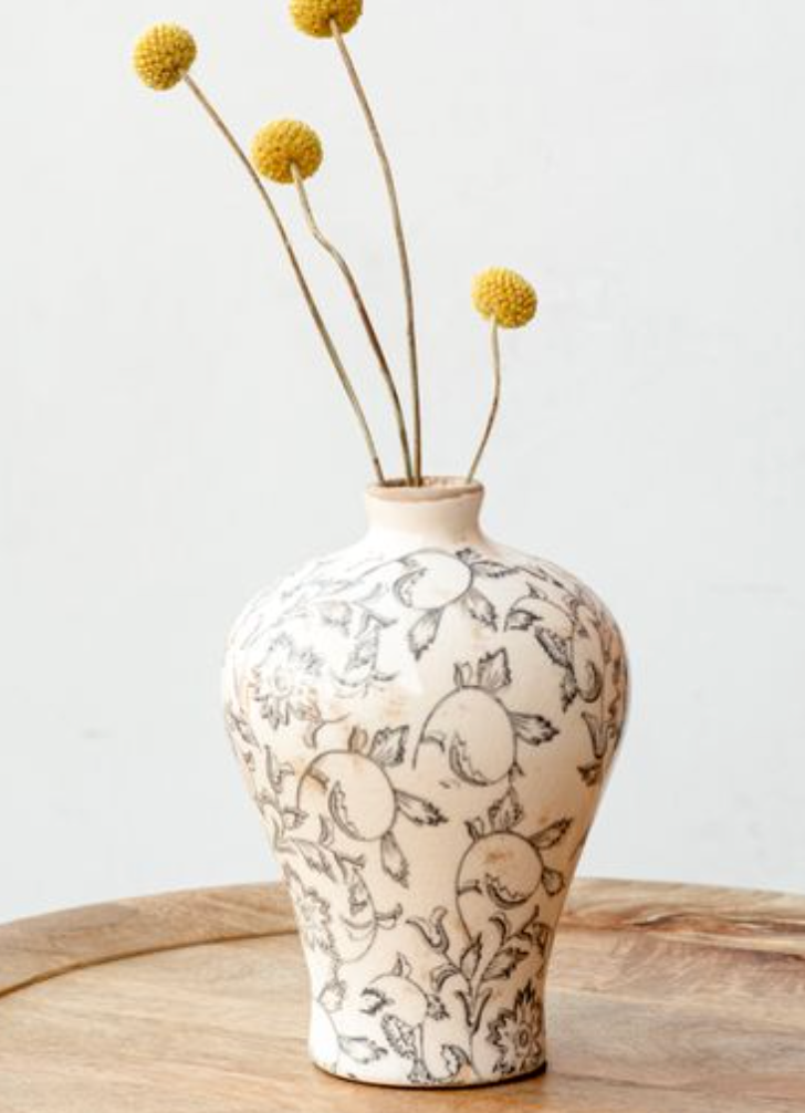 8" Heirloom Plum Vase