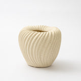 Stoneware Pleated Planter