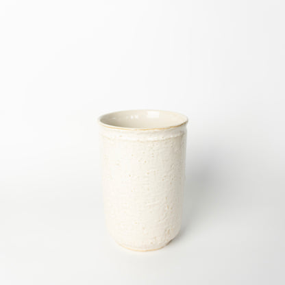 7" White Ceramic Utensil Holder