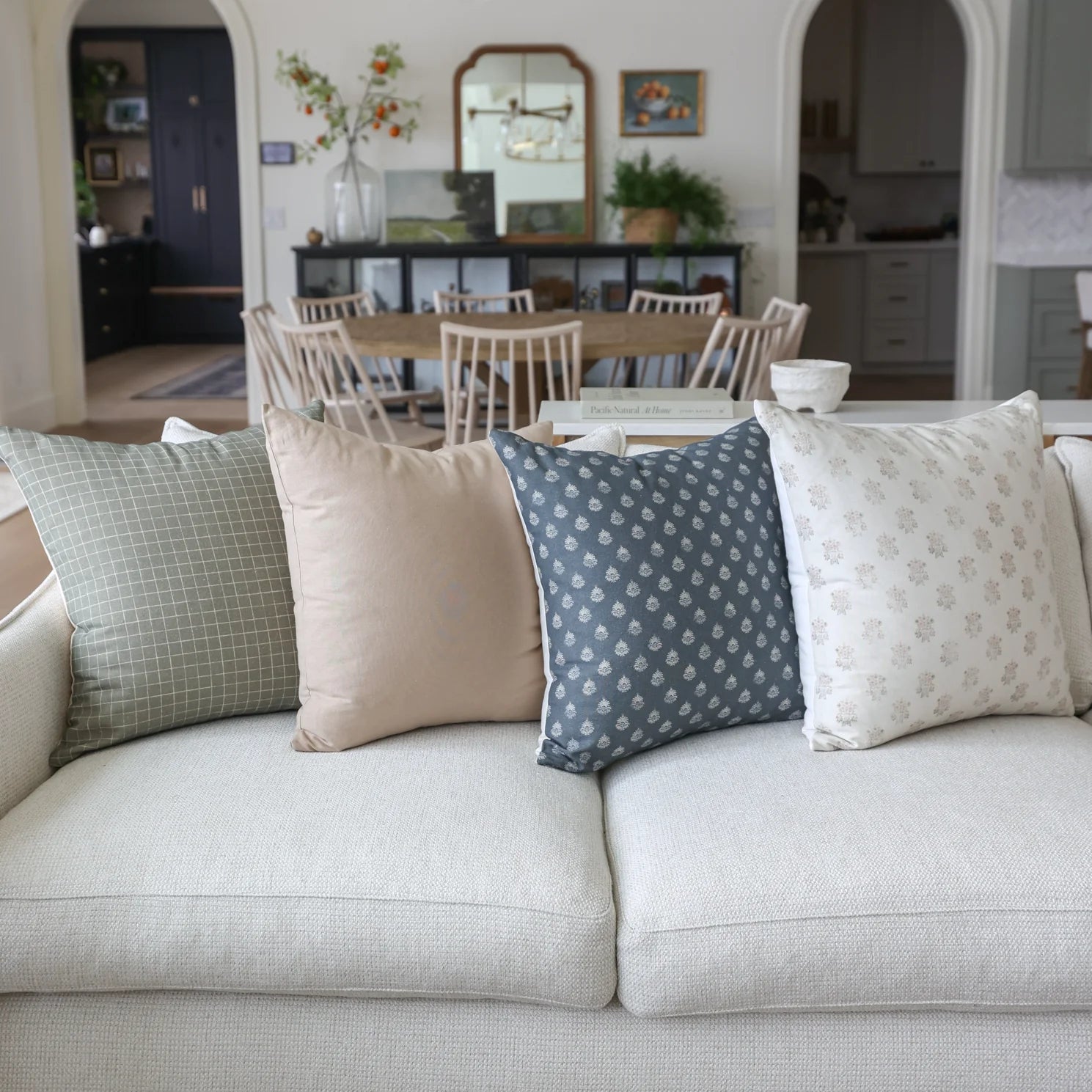 22&quot; Blue Clay Vintage (Pillow Cover)