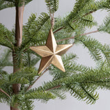 Wooden Gold Star Ornament