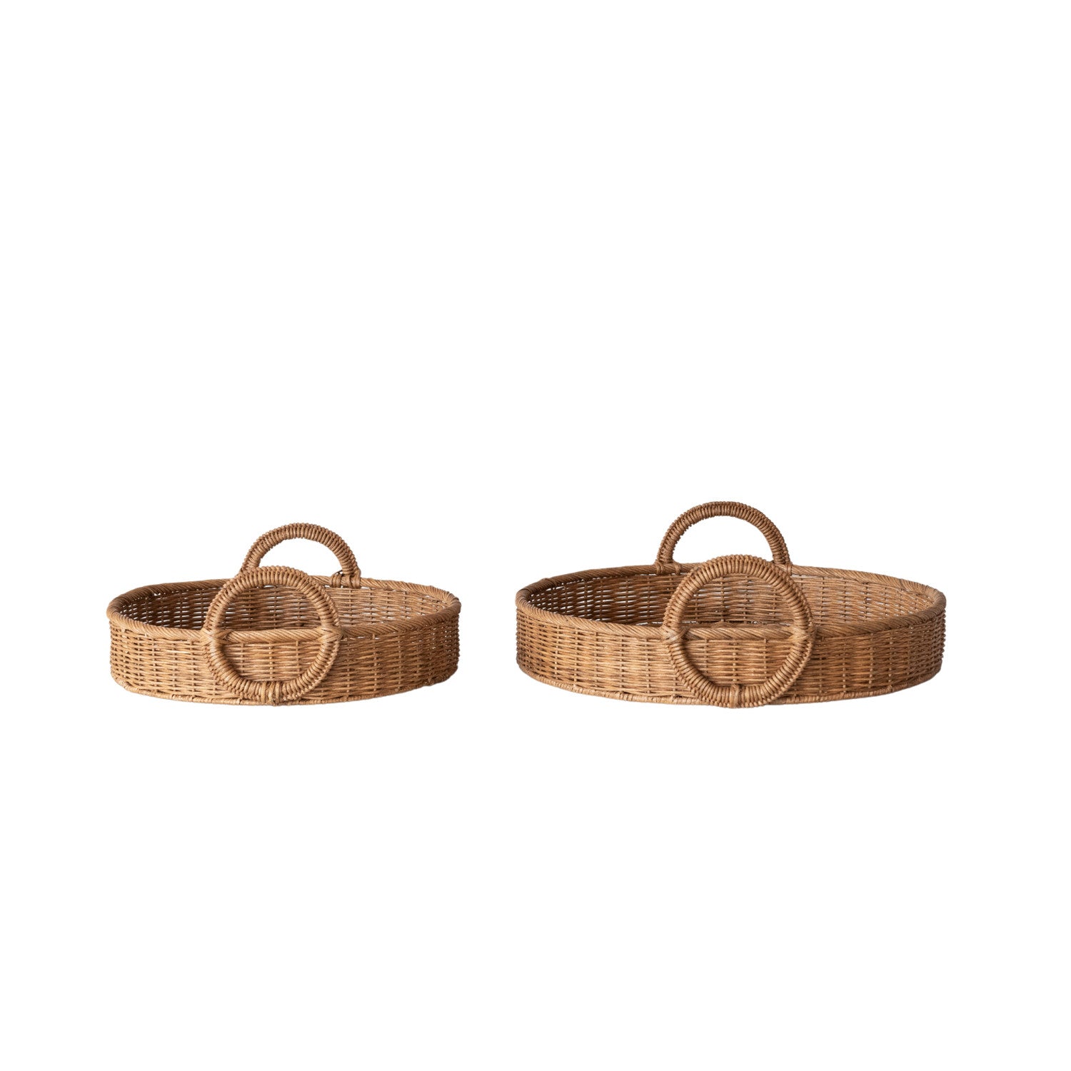 Woven Rattan Trays