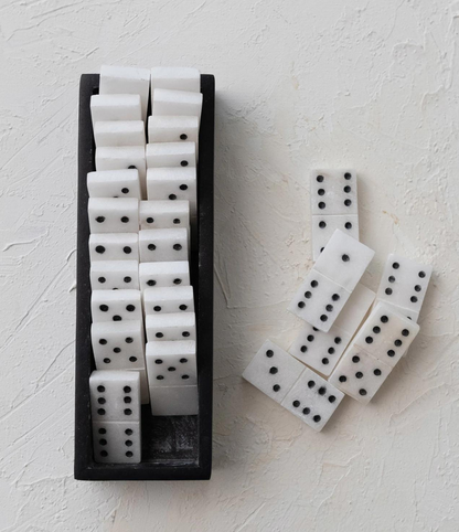 alabaster domino set